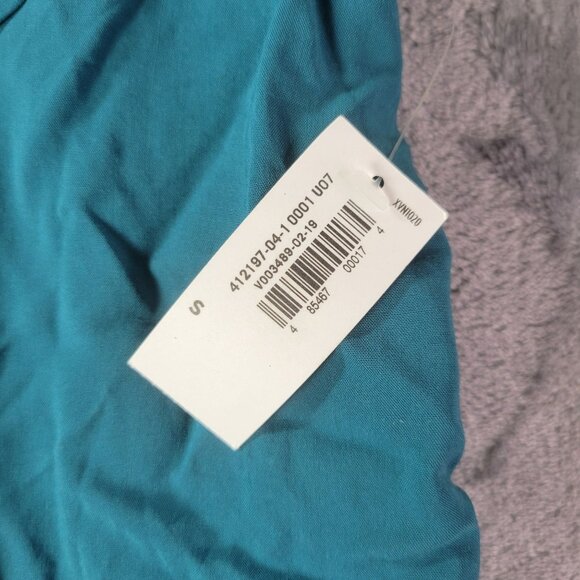 Old Navy‎ Womens Ruffle Sleeve V Neck Top S Teal Casual Everyday Workwear Vibes - Picture 8 of 9